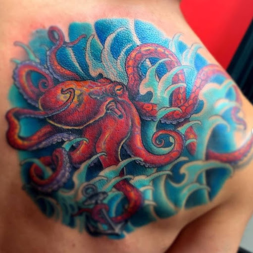 Explore unique lettering tattoo ideas, creative tattoo ideas in Arlington, available at Lady Octopus Tattoos