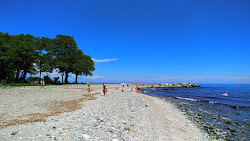Photo de Kokkino Nero beach avec baie spacieuse