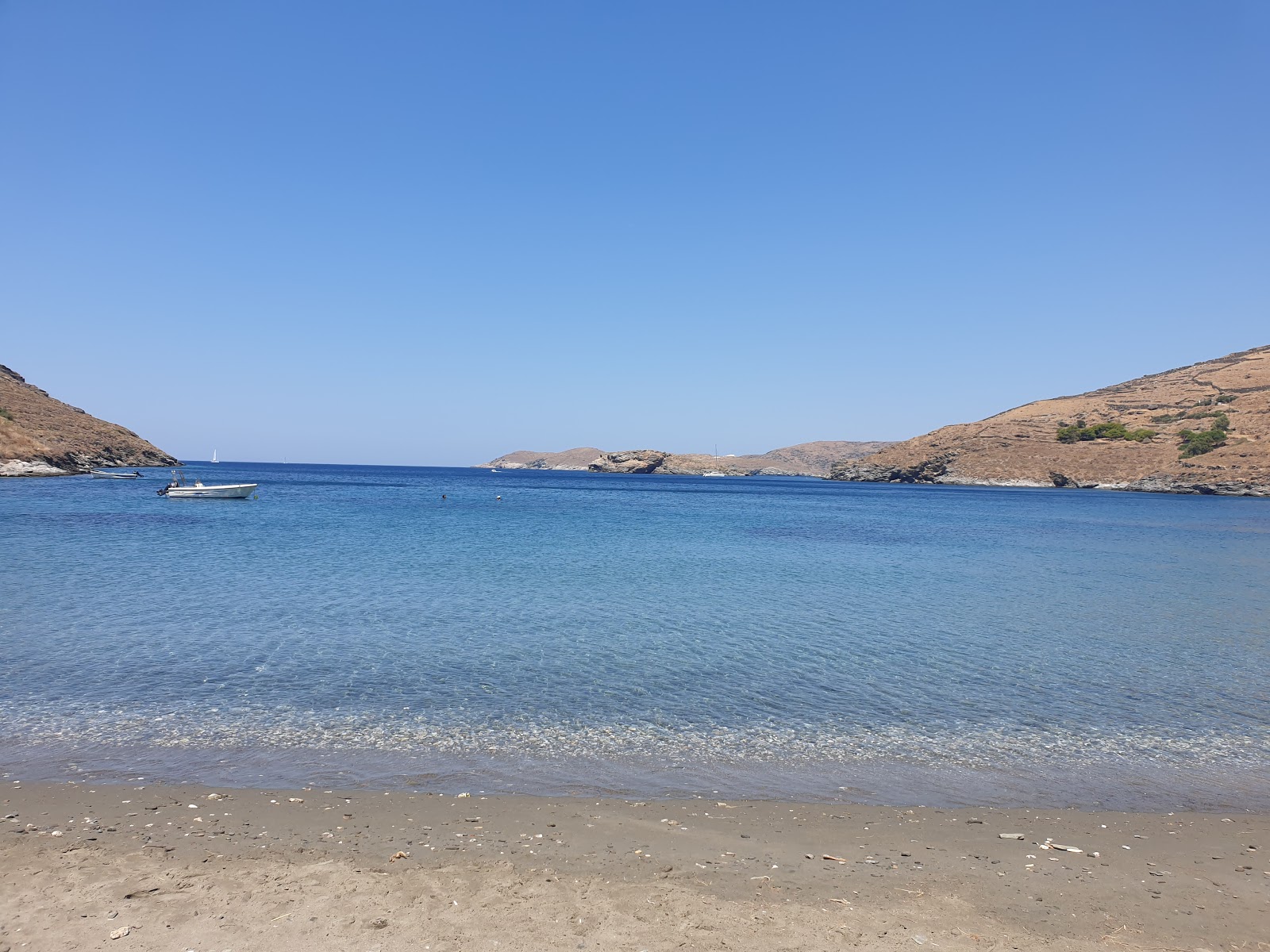 Photo of Episkopi beach with turquoise pure water surface