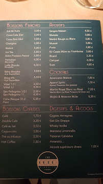 Chez Coco à Biarritz menu