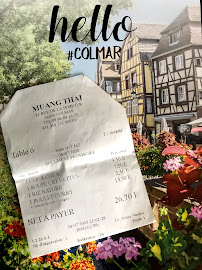 Carte du Muang Thai à Colmar