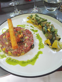Steak tartare du Côté Saisons restaurant BIB MICHELIN et chambres d'hôtes de charme proche Collioure Laroque des Albères à Laroque-des-Albères - n°3