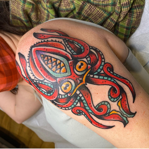 Explore headstone tattoo ideas, creative tattoo ideas in Springfield, available at Good Heart Tattoos