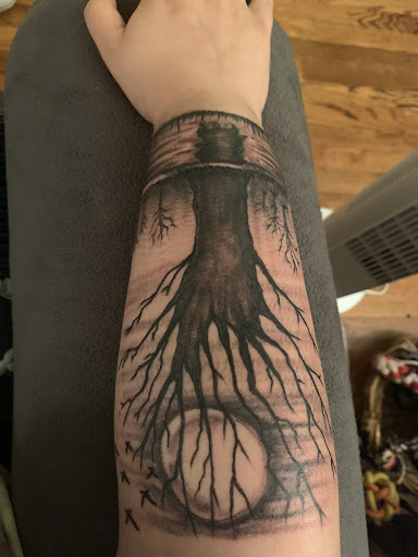 Explore hairdresser tattoo ideas, creative tattoo ideas in Shelbyville, available at Moonstone Tattoo and Piercing Parlor