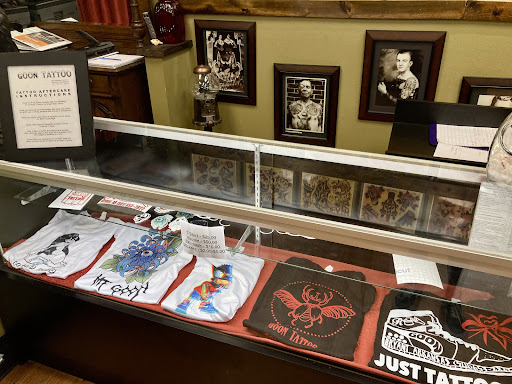 Explore men shoulder tattoo ideas, creative tattoo ideas in Bryant, available at Goon Tattoo