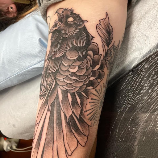 Explore dog and cat tattoo ideas, creative tattoo ideas in Hazard, available at Lost Gypsy Tattoo