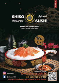 Shiso Sushi à Senlis menu
