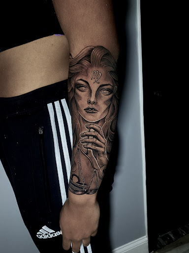 Explore liver tattoo ideas, creative tattoo ideas in Atlanta, available at Iron Palm Tattoos & Body Piercing Atlanta