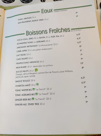 Café Cassette à Paris menu