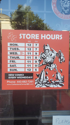 Comic Book Store «Collectors Corner - Baltimore», reviews and photos, 403 N Charles St, Baltimore, MD 21201, USA