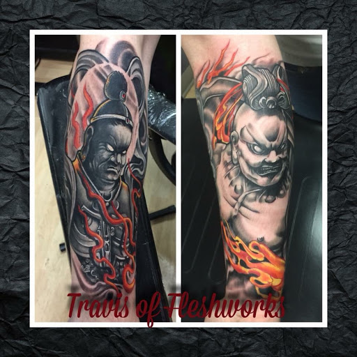 Explore gummy bear tattoo ideas, creative tattoo ideas in Olympia, available at Fleshworks Tattoo Studio