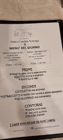 Restaurant Ristorante Antica Cascina Asnenga à Bolgare - menu / carte