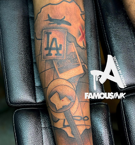 Explore lego tattoo ideas, creative tattoo ideas in Hammond, available at Famous Ink, Inc.