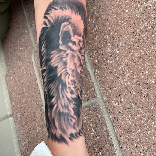 Explore ted lasso tattoo ideas, creative tattoo ideas in Atlanta, available at Camp Creek Body Art & Laser