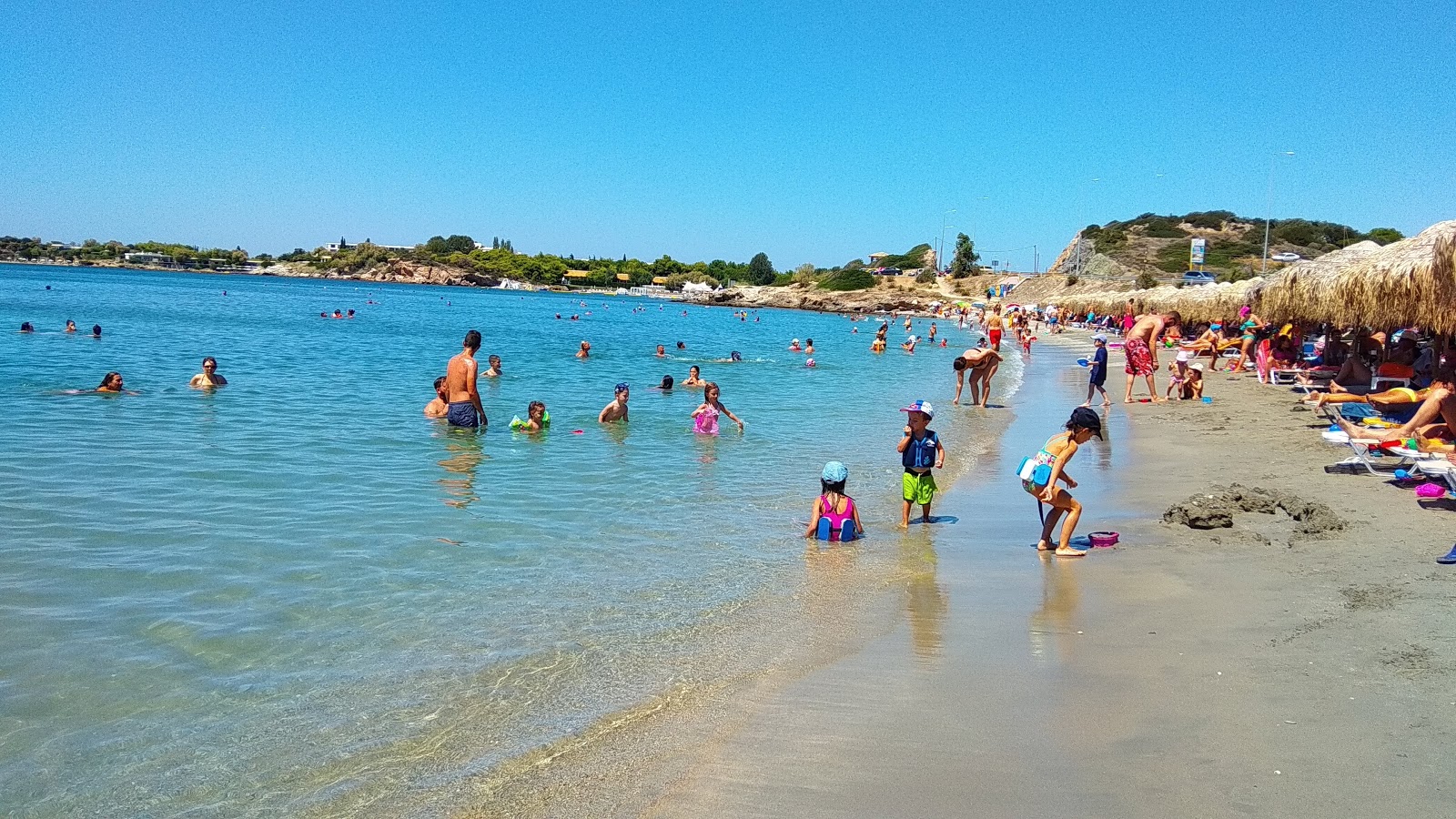 Photo de Paralia Kiteza - endroit populaire parmi les connaisseurs de la détente