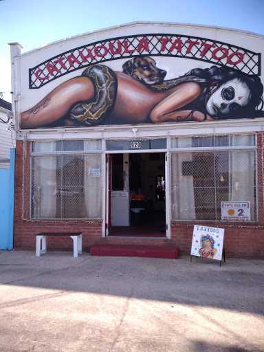 Explore under chin tattoo ideas, creative tattoo ideas in New Orleans, available at Catahoula Tattoo 