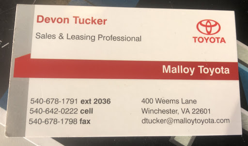 Toyota Dealer «Malloy Toyota», reviews and photos, 400 Weems Ln, Winchester, VA 22601, USA