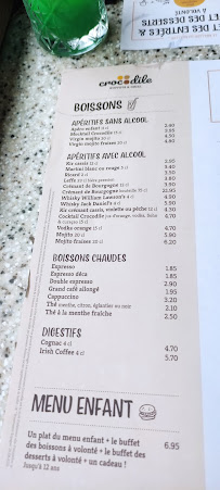 Restaurant Restaurant Crocodile à Hénin-Beaumont - menu / carte