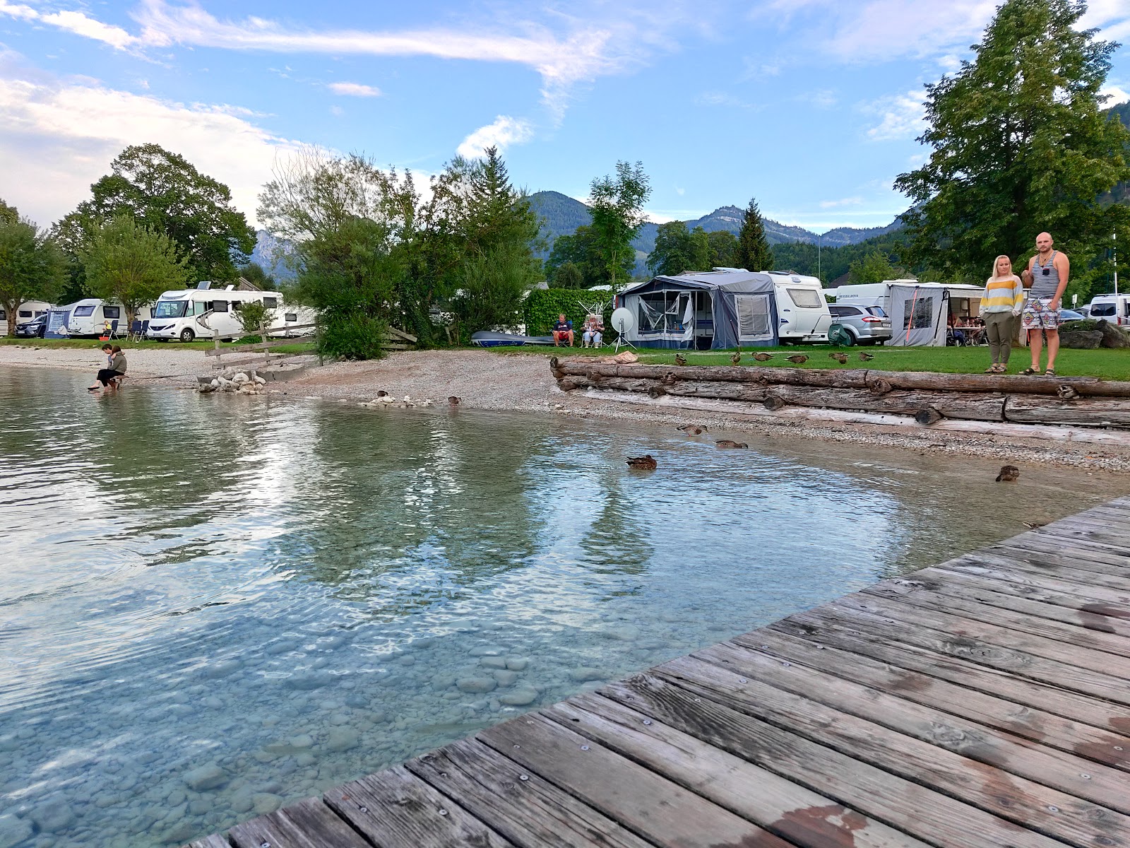 Foto de Schwand Strand e o assentamento