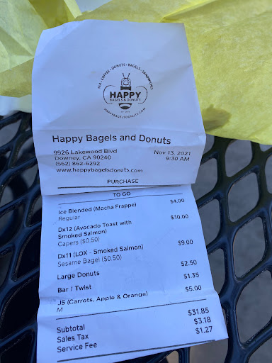 Donut Shop «Happy Bagel & Donuts», reviews and photos, 9926 Lakewood Blvd, Downey, CA 90240, USA