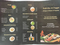 Menu / carte de Sushi bar al poggio à Poggio a Caiano