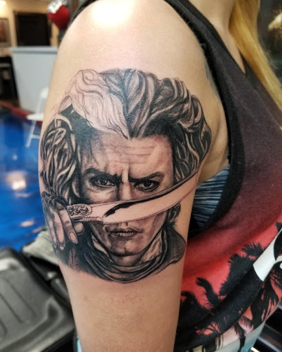 Explore tattoo ideas biker, creative tattoo ideas in Arlington, available at Urbans Tattoo & Piercing Studio South