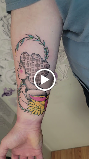 Explore back of neck tattoo cover up ideas, creative tattoo ideas in Carbondale, available at Bonedale Tattoo