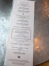 Brasserie Maison Rouge à Paris menu