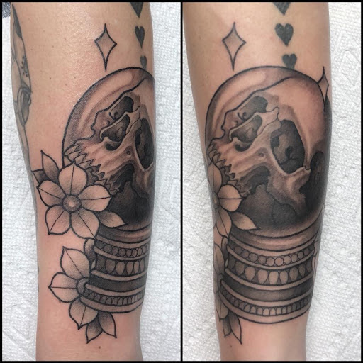 Explore cute neck tattoo ideas, creative tattoo ideas in Tarpon Springs, available at Legendary Custom Tattoos and Piercings