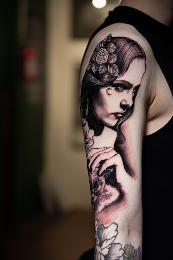 Explore number 5 tattoo ideas, creative tattoo ideas in Seaside, available at Sacred 8 Studios