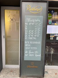 Restaurant Felsenbirne à Pirna menu