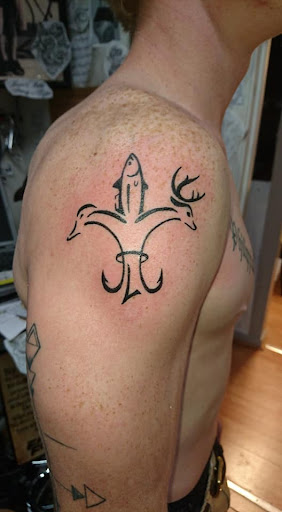 Explore heartagram tattoo ideas, creative tattoo ideas in Jonesboro, available at Immortal Ink