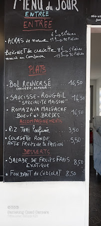 Menu du Le Mad' Arome à L'Épine