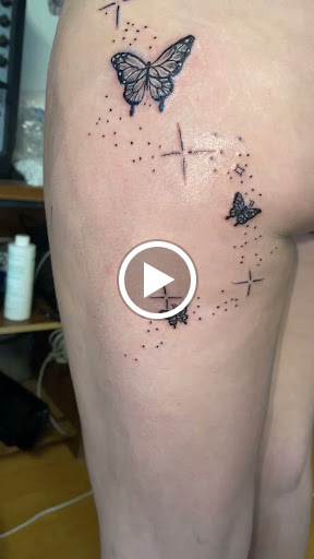 Explore skull and roses tattoo ideas, creative tattoo ideas in Butte, available at Ink Therapy