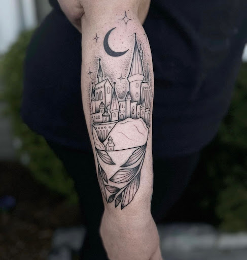 Explore astronomical tattoo ideas, creative tattoo ideas in Norwalk, available at Amygdala Ink Tattoo Studio
