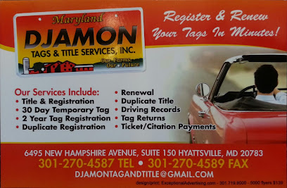 Djamon Insurance Tag and Title Services
