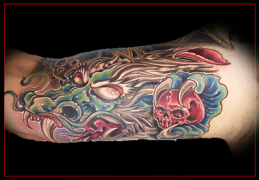 Explore men back tattoo idea, creative tattoo ideas in Omaha, available at Eternal Tattoo & Body Piercing - Omaha