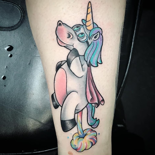 Explore leg tattoos ideas for men, creative tattoo ideas in Berea, available at Self-Made Tattoo Studio