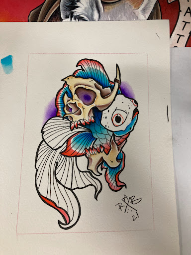 Explore sub tattoo ideas, creative tattoo ideas in Bullhead City, available at Smoke and Dagger Tattoo