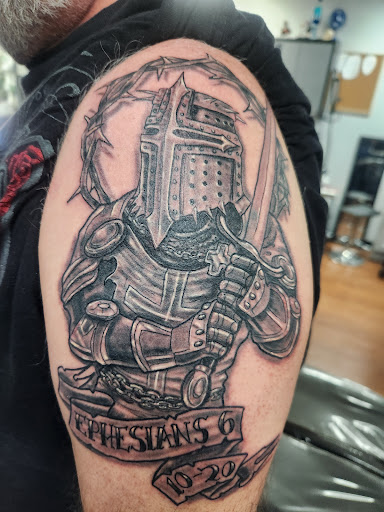 Explore cover up tattoo ideas male forearm, creative tattoo ideas in Rogers, available at Saved by Grace Tattoo Studio