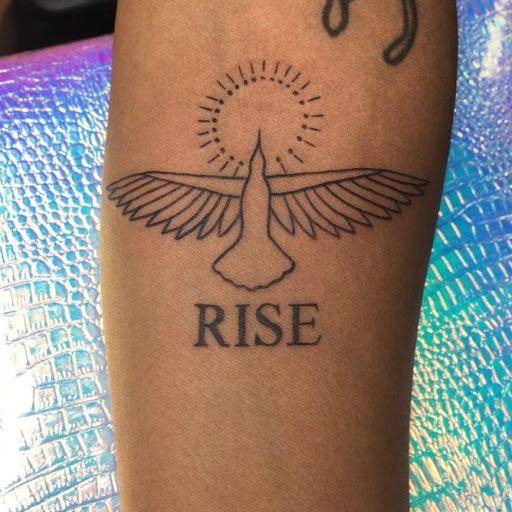 Explore fire fighter tattoo ideas, creative tattoo ideas in Mckinney, available at Borrowed Time Fine Art Gallery Tattoo Shop