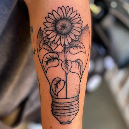Explore grunge tattoos ideas, creative tattoo ideas in Conover, available at Evermore Custom Tattoos