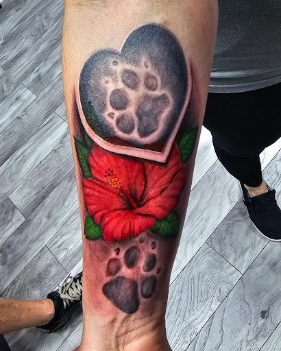 Explore bottom of foot tattoo ideas, creative tattoo ideas in Kenosha, available at Kenosha Tattoo Company