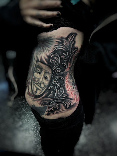 Explore female calf tattoo ideas, creative tattoo ideas in Fort Myers, available at Loyal 2 The Coil Tattoos & Piercings (Edison Mall Location Entrance F)