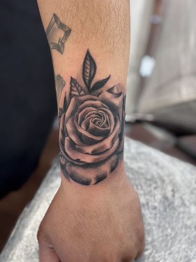 Explore saint michael tattoo ideas, creative tattoo ideas in Rogers, available at Ink Solutions Tattoo