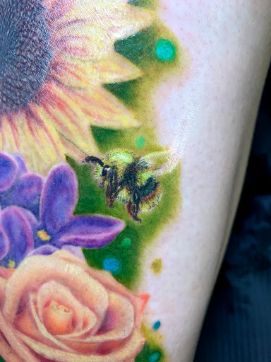 Explore feminine sleeve tattoo ideas, creative tattoo ideas in North Las Vegas, available at Black Diamond Custom Tattoos