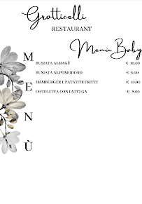 Restaurant Ristorante Grotticelli à Castellammare del Golfo (le menu)