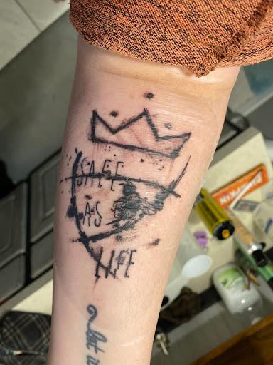 Explore dog name tattoo ideas, creative tattoo ideas in Wichita, available at PVI ICT TATTOO SHOP