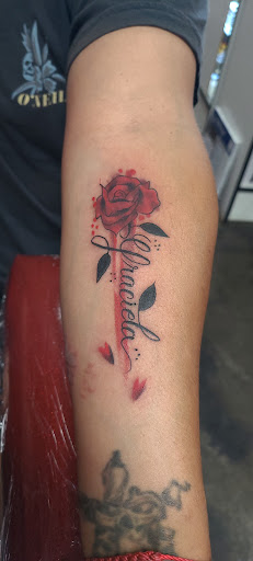 Explore name tattoo cover up ideas, creative tattoo ideas in Garden Grove, available at Dr. Tattoo Studio