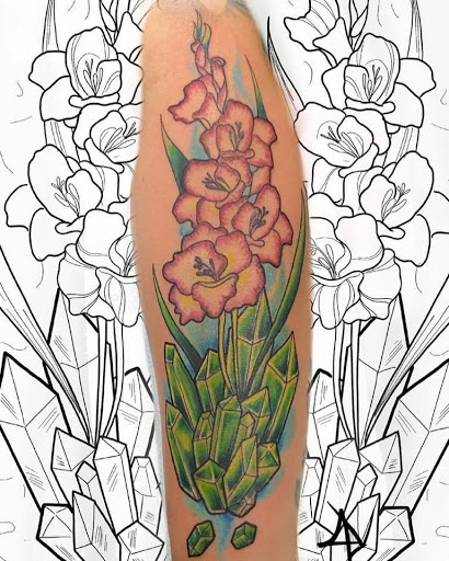 Explore sagittarius tattoo ideas female, creative tattoo ideas in Hoschton, available at The Golden Mantis Tattoo & Piercing
